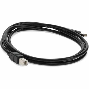 AddOn 10ft USB 2.0 (A) Male to USB 2.0 (B) Male Black Cable - 100% compatible and guaranteed to work
