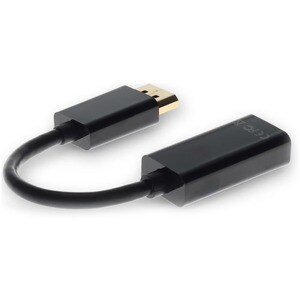 HP BP937AA Compatible DisplayPort 1.2 Male to HDMI 1.3 Female Black Adapter Which Requires DP++ For Resolution Up to 2560x