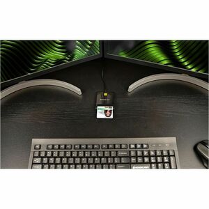 IOGEAR USB Smart Card Reader (Non-TAA) - Contact - Cable - USB 2.0 - Black