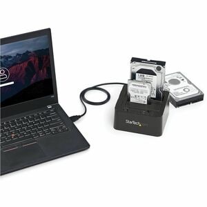 StarTech.com Box externo USB 3.1 Gen 2 (10Gbps) a doppio alloggiamento da 2,5"/3,5" SATA SSD/HDD - 2 x Disco rigido suppor
