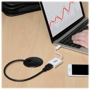 Eaton Tripp Lite Series USB 3.2 Gen1 Type-C to HDMI 4K Adapter with Alternate Mode - DP 1.2, White - HDMI - 1 x HDMI Outpu
