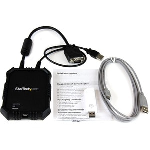 StarTech.com Laptop to Server KVM Console - Rugged USB Crash Cart Adapter with File Transfer and Video Capture (NOTECONS02