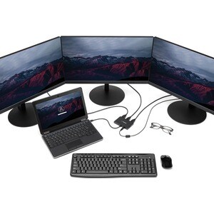StarTech.com 3-Port Multi Monitor Adapter, Mini DisplayPort to HDMI MST Hub, 3x 1080p, Video Splitter for Extended Desktop