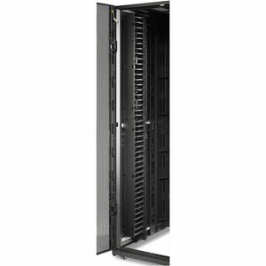APC by Schneider Electric AR7585 Cable Organizer - Black - 2 Pack - TAA Compliant - Cable Pass-through - 45U Rack Height