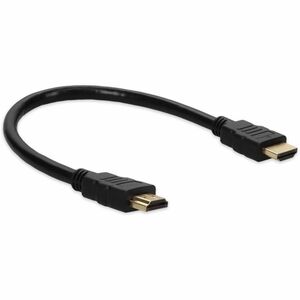 AddOn 1ft HDMI 1.3 Male to HDMI 1.3 Male Black Cable For Resolution Up to 2560x1600 (WQXGA) - 11.81" HDMI A/V Cable for Au