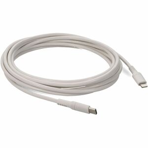 AddOn 1.0m (3.3ft) USB C 3.1 Male to Lightning Male White Sync and Charge Cable - 3.3 ft (1 m) Lightning/USB Data Transfer