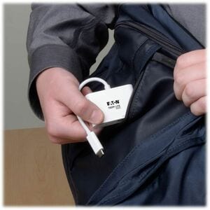 Eaton Tripp Lite Series USB-C to VGA Adapter with PD Charging, White - 1 x VGA - PC