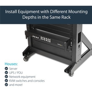 10 CM RACK EXTENDER - 2U RACK RACK DEPTH ADAPTER BRACKETS-2U