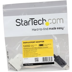 StarTech.com DP2DVI, 0,24 m, DisplayPort, DVI-D, Männlich, Weiblich, Gerade