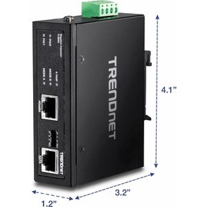 TRENDnet TI-IG60 PoE -Injektor - TAA-konform - 48 V DC, 56 V DC Eingang - 1 x 10/100/1000Base-T Eingangsport(s) - 1 x 10/1