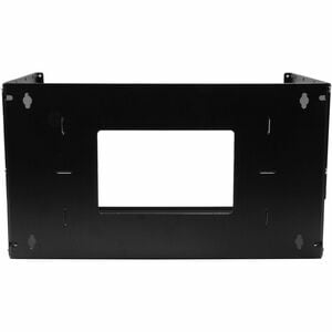 StarTech.com 2-Post 4U Open Frame Wall Mount Network Rack with Built-in Shelf and Adjustable Depth, Computer Rack for IT E