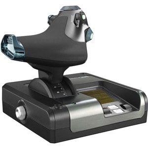 Logitech G X52 Professional H.O.T.A.S. Part-Metal Throttle and Stick Simulation Controller - Cable - USB - PC