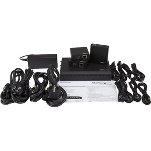 StarTech.com 3 Port HDBaseT Extender Kit with 3 Receivers - 1x3 HDMI over CAT5 Splitter - 1-to-3 HDBaseT Distribution Syst