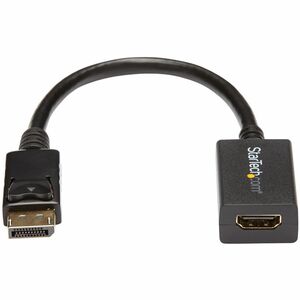 StarTech.com DisplayPort to HDMI Adapter, 1080p DP to HDMI Video Converter, DP to HDMI Monitor/TV Dongle, Passive, Latchin