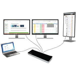 StarTech.com Triple Monitor USB 3.0 Docking Station for Laptops - Mac & Windows - USB Fast Charge Port - Up to 4K - USB3DO