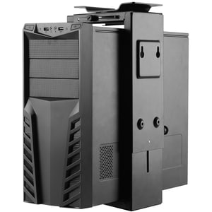 Newstar Swivel Under Desk & On-Wall PC Mount (Suitable PC Dimensions - Height: 30-53 cm / Width: 9-20 cm) - Black - 10 kg 