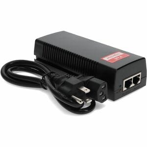 AddOn PoE Injector - 120 V AC Input - 1 x 10/100/1000Base-T Input Port(s) - 1 x PoE+ Output Port(s) - 30 W