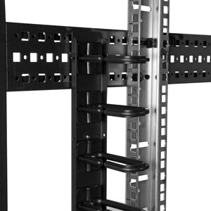 StarTech.com Kabelbündler - Schwarz - 1 Stück Paket - Kabelbündler - 20U Rack Height x 50,8 mm Länge - Stahl