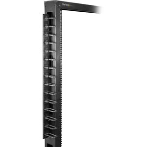 StarTech.com Kabelbündler - Schwarz - 1 Stück Paket - Kabelbündler - 40U Rack Height x 50,8 mm Länge - Stahl