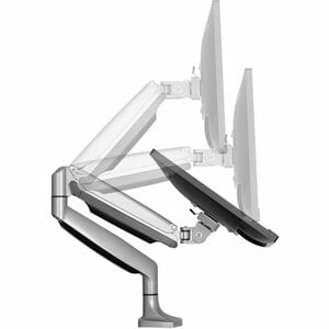 DESK MOUNT MONITOR ARM - SILVER FOR UP TO 32IN MONITOR