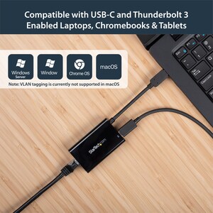 StarTech.com Adaptador Convertidor USB C a Ethernet Gigabit con PD 2.0 - Adaptador de Red NIC 1Gb LAN RJ45 USB Tipo C USB 