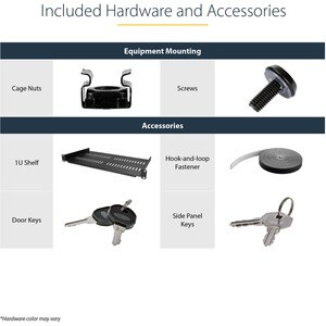 StarTech.com 18U 19"" Wall Mount Network Cabinet - 16"" Deep Hinged Locking Flexible IT Data Equipment Rack Vented Switch 
