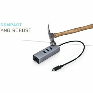 I-TEC USB-C METAL HUB 3 + GLAN