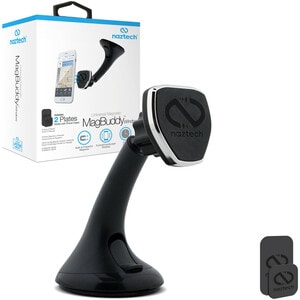 Hypercel MagBuddy Vehicle Mount for iPhone, Smartphone, iPad mini, iPad, iPad Air, Cell Phone - Black - Black BLK POWERFUL