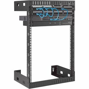 StarTech.com 15U 19" Wall Mount Network Rack, 12" Deep 2 Post Open Frame Server Room Rack for Data/AV/IT/Computer Equipmen