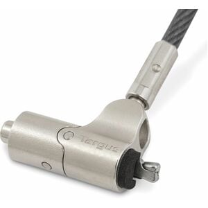 Targus DEFCON N-KL Mini Keyed Cable Lock - TAA Compliant - Keyed Lock - Black, Silver - Vinyl, Galvanized Steel - 6 ft - F
