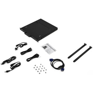 1-PORT RACKMOUNT KVM CONSOLE 17IN LCD-MOUNT PARTS/CABLE INCL