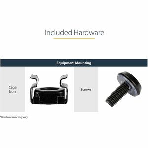 StarTech.com 12U 19" Wall Mount Network Rack - Adjustable Depth 12-20" Open Frame for Server Room /AV/Data/Computer Equipm