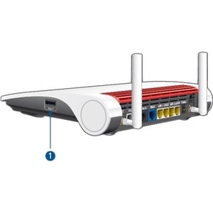 FRITZ!Box 6890 LTE, Wi-Fi 5 (802.11ac), Dual-Band (2,4 GHz/5 GHz), Ethernet/LAN, 3G, Schwarz, Rot, Weiß, Tabletop-Router