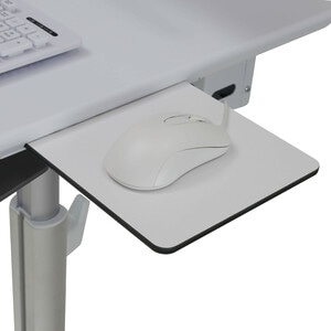 Ergotron StyleView Medical Cart - 7.26 kg Load Capacity - 4 Casters - 101.60 mm Caster Size - White, Aluminium - 61 cm (24