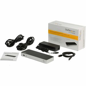StarTech.com USB C Dock - 4K Dual Monitor HDMI & DisplayPort USB Type-C Docking Station - 60W Power Delivery, SD, 4-port U