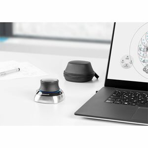 Dispositif d'Entrée 3D 3Dconnexion SpaceMouse - Fréquence radio - USB - 2 Boutons programmables - Noir, Argenté - Câble/sa