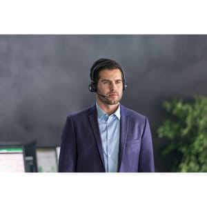 Jabra Engage 65 Stereo Wireless Over-the-head Stereo Headset - Binaural - 15000 cm - DECT - 40 Hz to 16 kHz - Electret, Co