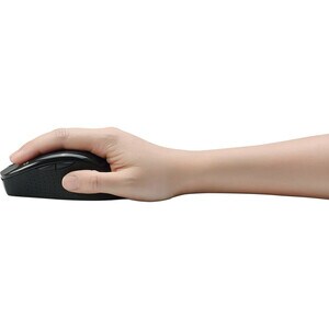 Adesso iMouse M20B - Wireless Ergonomic Optical Mouse - Optical - Wireless - 30 ft - Radio Frequency - 2.40 GHz - Black - 