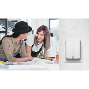 ZYXEL WRE6602 IEEE 802.11ac 1.17 Gbit/s Wireless Range Extender - 5 GHz, 2.40 GHz - MIMO Technology - 1 x Network (RJ-45) 