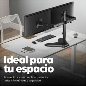 Manhattan Dual Desk Mount for TV & Monitors (Full Motion), Stand Assembly, For screens: 10-27", VESA compatibility: 75x75 