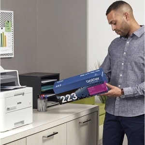 Brother Genuine TN-223M Standard Yield Magenta Toner Cartridge - 1300 Pages