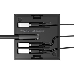 Belkin BOOST↑CHARGE 8-Port Charging Station (USB/AC) - 4 x AC Power, 4 x USB - Surface-mountable - Black
