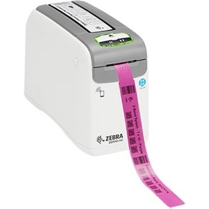 Zebra ZD510-HC Direct Thermal Printer - Monochrome - Portable - Wristband Print - USB - Bluetooth - Wireless LAN - 21.97" 