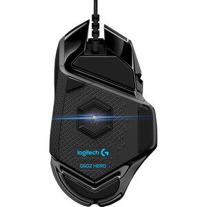 Logitech HERO G502 Gaming Mouse - USB - Optical - 11 Button(s) - Cable - 16000 dpi - Scroll Wheel