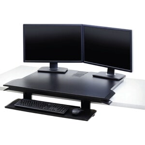 Ergotron WorkFit-TX Standing Desk Converter - Up to 30" Screen Support - 40 lb Load Capacity - 20" Height - Desktop - Black