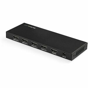 StarTech.com 4 Port HDMI Splitter - 4K 60Hz - 1x4 Way HDMI 2.0 Splitter - HDR - ST124HD214 - Displays the same image with 