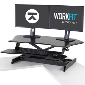 Ergotron WorkFit Height Adjustable Multipurpose Desktop Riser - Up to 76.2 cm (30") Screen Support - 15.88 kg Load Capacit