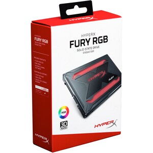 Kingston HyperX FURY RGB 960 GB Solid State Drive - 2.5" Internal - SATA (SATA/600) - 550 MB/s Maximum Read Transfer Rate 