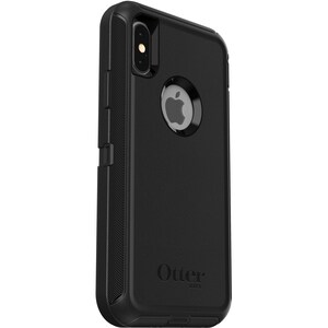 OtterBox Defender Rugged Carrying Case (Holster) Apple iPhone XS, iPhone X Smartphone - Black - Dirt Resistant, Bump Resis