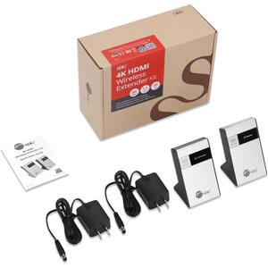 SIIG 4K HDMI Wireless Extender Kit - 98ft - 60GHz Wireless HDMI Extender Kit - 7.1 Channel Audio- Frequency rate 60GHz zer